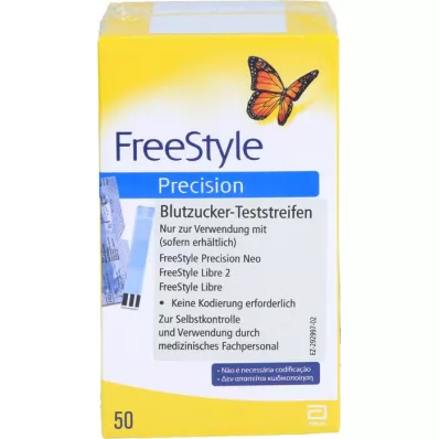 FREESTYLE Strisce reattive per la glicemia di precisione senza codifica, 100 pz