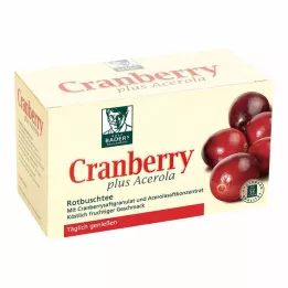 CRANBERRY ACEROLA Sacchetti filtro Baders, 20 pz