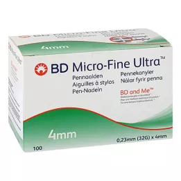 BD MICRO-FINE+ 4 aghi per penna 0,23x4 mm, 100 pz