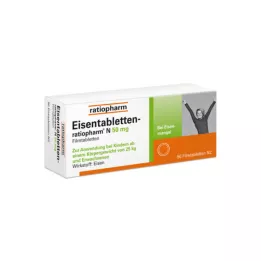 EISENTABLETTEN-ratiopharm N 50 mg compresse rivestite con film, 50 pz
