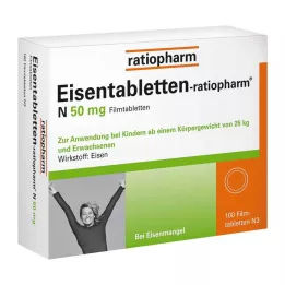 EISENTABLETTEN-ratiopharm N 50 mg compresse rivestite con film, 100 pz