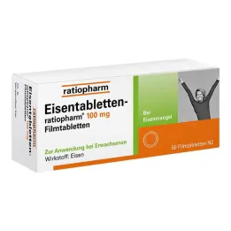 Compresse di ferro ratiopharm® 100 mg compresse rivestite con film, 50 pz