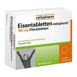 EISENTABLETTEN-ratiopharm 100 mg compresse rivestite con film, 100 pz