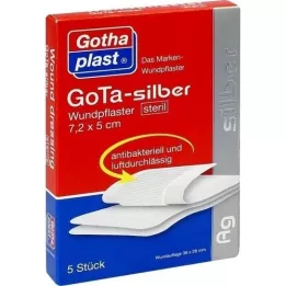 GOTA SILBER Gesso 5x7,2 cm sterile, 5 pz