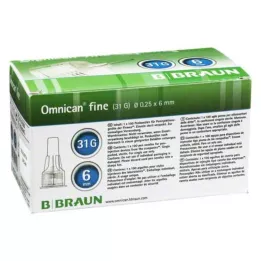 OMNICAN Cannula fine Pen 31 G 0,25x6 mm, 100 pz