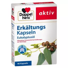 DOPPELHERZ Capsule fredde olio di eucalipto, 40 pz