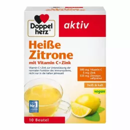 DOPPELHERZ granuli di vitamina C+zinco al limone piccante, 10 pz