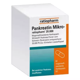 PANKREATIN Mikro-ratio.20.000 capsule rigide gastroresistenti, 50 pz