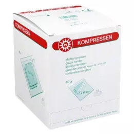 MULLKOMPRESSEN 10x10 cm sterile 12 volte, 40X2 pz