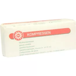 MULLKOMPRESSEN 5x5 cm Unstertil 8 -fold, 100 pz