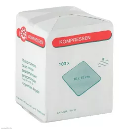MULLKOMPRESSEN 10x10 cm non sterile 8 strati, 100 pz