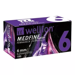 WELLION MEDFINE più aghi per penna 6 mm, 100 pz