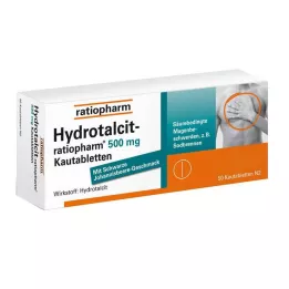 HYDROTALCIT-ratiopharm 500 mg compresse masticabili, 50 pz