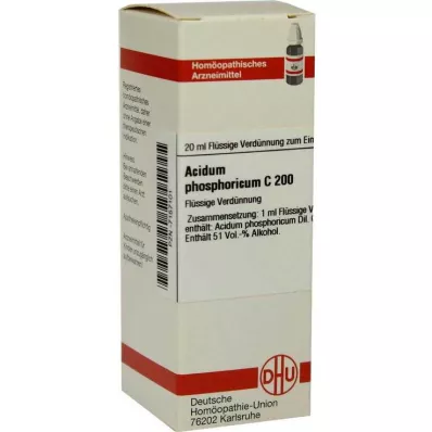 ACIDUM PHOSPHORICUM Diluizione C 200, 20 ml