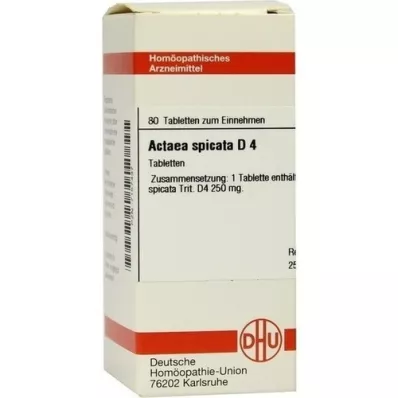 Actaea Spic D 4, 80 pz Actaea Spic D 4, 80 pz