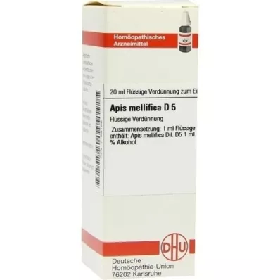 Apis Mellifica D 5, 20 ml Apis Mellifica D 5, 20 ml