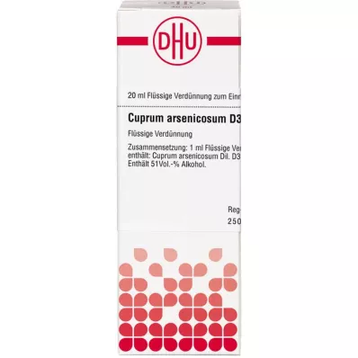 CUPRUM ARSENICOSUM Diluizione D 30, 20 ml CUPRUM ARSENICOSUM Diluizione D 30, 20 ml