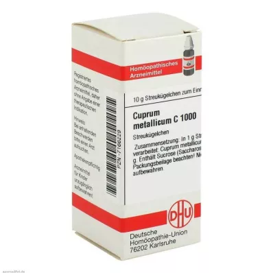 CUPRUM METALLICUM C 1000 Globuli, 10 g CUPRUM METALLICUM C 1000 Globuli, 10 g