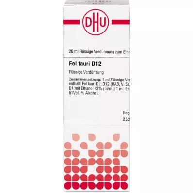 FEL TAURI D 12 Diluizione, 20 ml FEL TAURI D 12 Diluizione, 20 ml