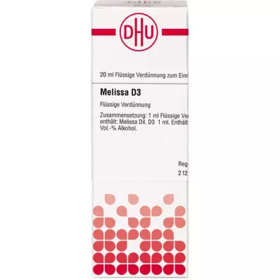 MELISSA D 3 Diluizione, 20 ml MELISSA D 3 Diluizione, 20 ml