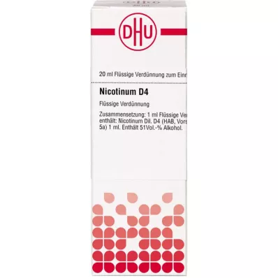 NICOTINUM D 4 Diluizione, 20 ml NICOTINUM D 4 Diluizione, 20 ml