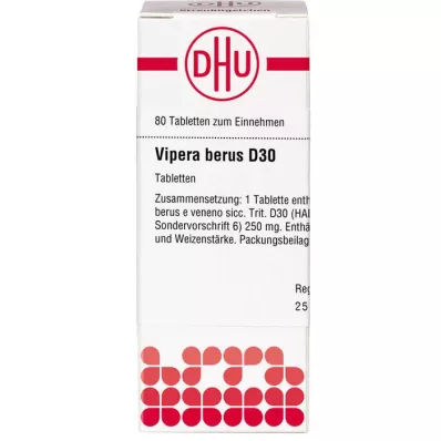 Vipera Berus D30, 80 pz Vipera Berus D30, 80 pz