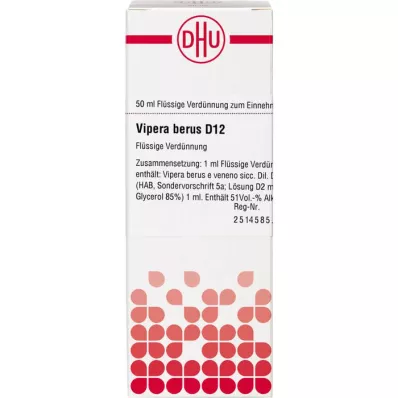 Vipera Berus D12, 50 ml Vipera Berus D12, 50 ml