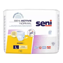 SENI Slip di incontinenza normale attiva una volta L, 10 pz