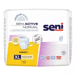 SENI Slip di incontinenza normale attiva una volta xl, 10 pz