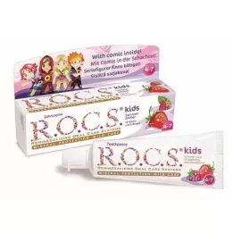 Rocs bambini lampone + dentifricio in fragole, 45 g