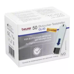 BEURER Strisce reattive per la glicemia GL40, 50 pz