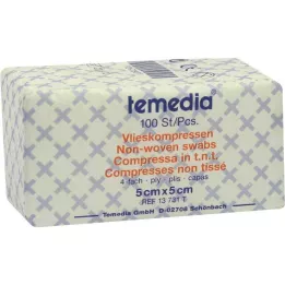 VLIESKOMPRESSEN 5x5 cm non sterile 4 strati, 100 pz