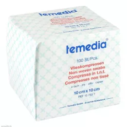 VLIESKOMPRESSEN 10x10 cm non sterile 4 strati, 100 pz