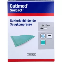 CUTIMED Compresse assorbenti Sorbact 10x10 cm, 6 pz