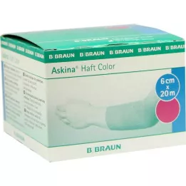 ASKINA benda adesiva colore 6 cmx20 m rosa, 1 pz