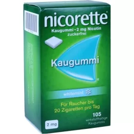NICORETTE Gum da masticare 2 mg WhiteEmint, 105 pz