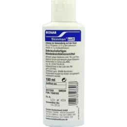 SKINMAN bottiglia tascabile di disinfezione a mano morbida, 100 ml