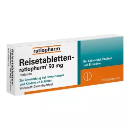 REISETABLETTEN-ratiopharm, 20 pz