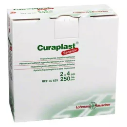 CURAPLAST Inj.-Pflaster sensibile 2x4 cm, 250 pz