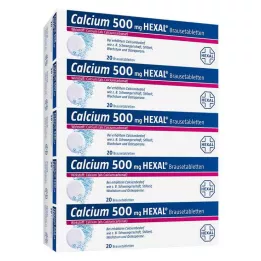 CALCIUM 500 HEXAL compresse effervescenti, 100 pz