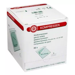 MULLKOMPRESSEN 10x10 cm sterile 8 volte, 50X2 pz