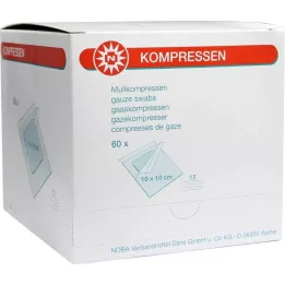 MULLKOMPRESSEN 10x10 cm sterile 12 vie, 60 pz