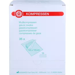 MULLKOMPRESSEN 10x10 cm sterile 16 vie, 35X2 pz