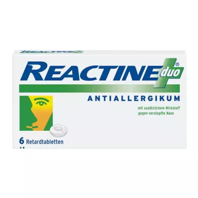 REACTINE compresse a rilascio prolungato duo, 6 pz
