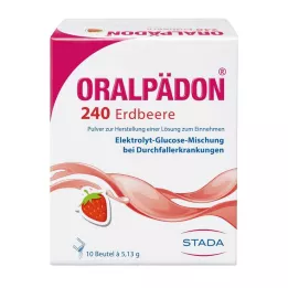 ORALPÄDON 240 Fragola Btl. Polvere, 10 pz