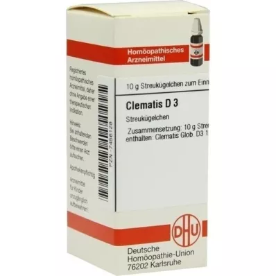 CLEMATIS D 3 globuli, 10 g