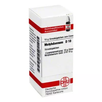 MOLYBDAENUM D 10 Globuli, 10 g