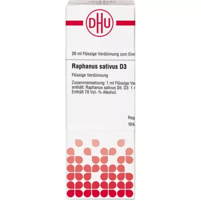 Raphanus sativus D 3, 20 ml