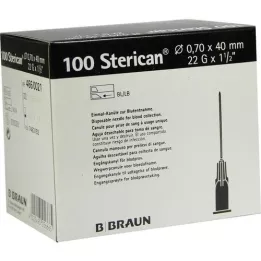 STERICAN Cannula 22 GX1 1/2 0,7x40 mm, 100 pz