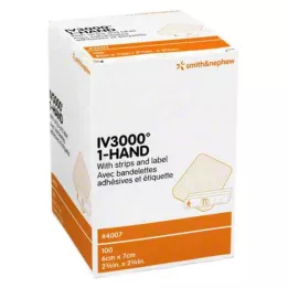 OPSITE IV 3000 Fissaggio cannula trasparente 6x7 cm, 100 pz